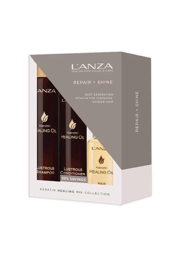 L'ANZA TRIO DES FÊTES 2024 - REPAIRE + SHINE (KERATIN HEALING OIL)